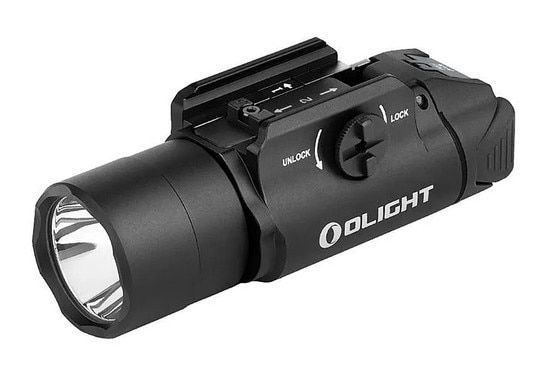 Olight PL Turbo compact and powerful handgun light, black.